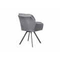 Retro kancelářská židle Dex v šedé barvě 63cm