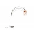 Moderní designová stojací lampa Urbano rose gold