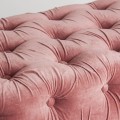 Chesterfield stylový taburet Alvaro v růžové barvě 130cm