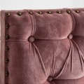 Stylové chesterfield čelo postele Alvaro v růžové barvě 160cm