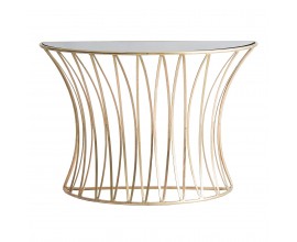 Art-deco luxusní konferenční stolek Basey skleněný