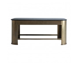 Art-deco luxusní konferenční stolek Belan mramorový 99 cm