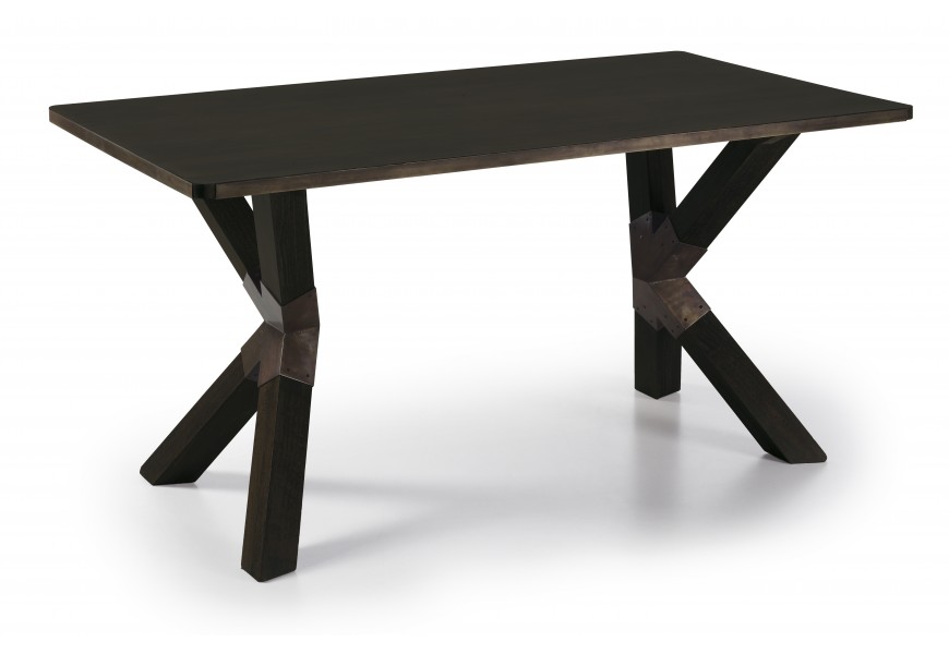 Industriální luxusní jídelní stůl z masivu M-Industrial 160cm