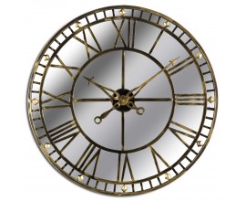 Zrcadlové designové nástěnné hodiny Dorian 80cm