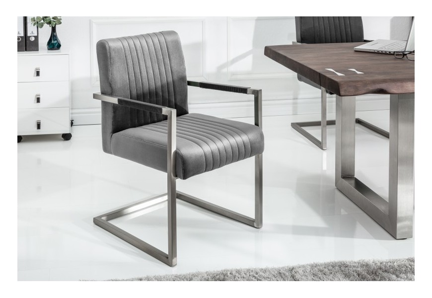 Moderní židle Imperial 88cm v šedém provedení