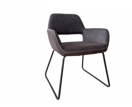 Retro designov&aacute; &scaron;ed&aacute; židle Pala s područkami 79cm