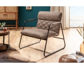 Vintage designové křeslo Olympus z mikrovlákna v barvě taupe