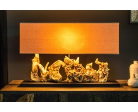 Stylová a designová široká stolní lampa Alaska 54cm