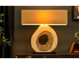 Masivní designová široká stolní lampa Alaska 77cm