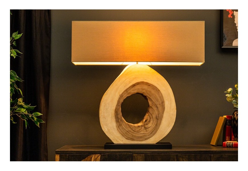 Masivní designová široká stolní lampa Alaska 77cm