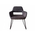 Retro designov&aacute; &scaron;ed&aacute; židle Pala s područkami 79cm