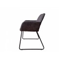 Retro designov&aacute; &scaron;ed&aacute; židle Pala s područkami 79cm