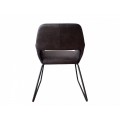 Retro designov&aacute; &scaron;ed&aacute; židle Pala s područkami 79cm