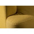 Designová skandinávská rozkládací dvoj sedačka Sheena 210cm žlutá