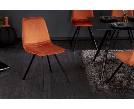 Moderní designová židle Hartlepool Mandarin sametová