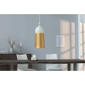 Designov&aacute; modern&iacute; ov&aacute;ln&aacute; lampa ModernChic I 31 cm b&iacute;lo-zlat&aacute;