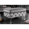 Designov&aacute; taburetka Modern Barock 90cm chesterfield &scaron;ed&aacute;