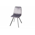 Moderní designová židle Hartlepool Gris sametová