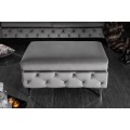 Designov&aacute; taburetka Modern Barock 90cm chesterfield &scaron;ed&aacute;