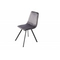 Moderní designová židle Hartlepool Gris sametová