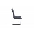 Designová industriální jídelní židle Gristol šedá