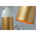 Designov&aacute; modern&iacute; ov&aacute;ln&aacute; lampa ModernChic I 31 cm b&iacute;lo-zlat&aacute;