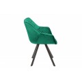 Designová židle Antik smaragdově