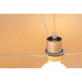 Designová kulatá závěsná lampa Cherire 50cm světle šedá