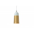 Designov&aacute; modern&iacute; ov&aacute;ln&aacute; lampa ModernChic I 31 cm b&iacute;lo-zlat&aacute;