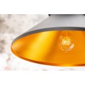 Industri&aacute;ln&iacute; designov&aacute; z&aacute;věsn&aacute; lampa LUZ IV čern&aacute; 37cm