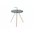Designový příruční stolek Gedling Green Marble