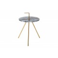 Designový příruční stolek Gedling Grey Marble