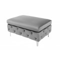Designov&aacute; taburetka Modern Barock 90cm chesterfield &scaron;ed&aacute;