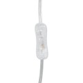The Versailles Smoked Glass Table Lamp with Chrome Base