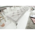 Luxusní čalouněná lavice Modern Barock stříbrná