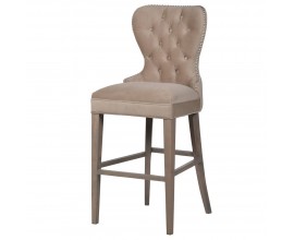 Luxusní barová židle Ador II s Chesterfield prošíváním 119 cm