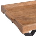 Designový industriální příruční stolek Nyakim z masivu
