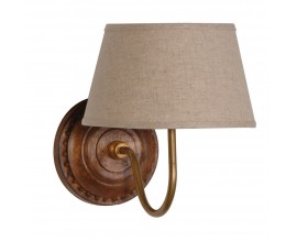 Stylová koloniální nástěnná lampa Linea 23cm