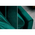 Designová smaragdová sedačka Domingo 215cm