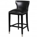 Luxusní černá barová židle Bearhad 104cm