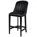 Luxusní černá barová židle Pollok 115cm