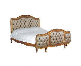 Luxusní barokní manželská postel Roi Gilt v barokním stylu 165cm
