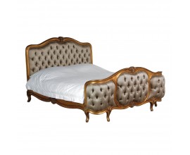 Exkluzivní královská postel Roi Gilt 205cm v barokním stylu