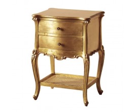 Barokní noční stolek Roi Gilt 71cm zlatý