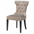 Luxusní chesterfield jídelní židle Kilbride II 91cm šedá