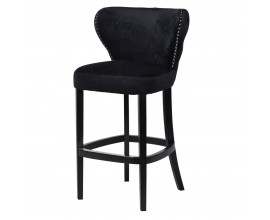 Vintage designová barová židle Black Velvet 59cm