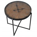 Industriální příruční stolek Clock Face s kruhovou deskou v pohodě hodin 54cm