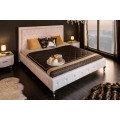 Chesterfield luxusní postel Caledonia v bílé barvě 190cm