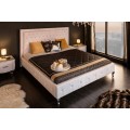Chesterfield luxusní postel Caledonia v bílé barvě 190cm