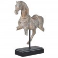 Stylová dekorace Horse Tumbleweed ve tvaru koně na podstavě 48cm